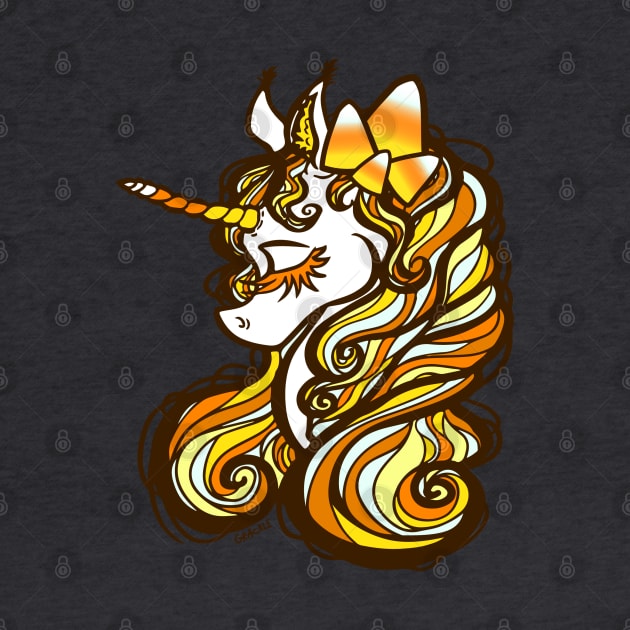 Candy Corn Unicorn by Jan Grackle